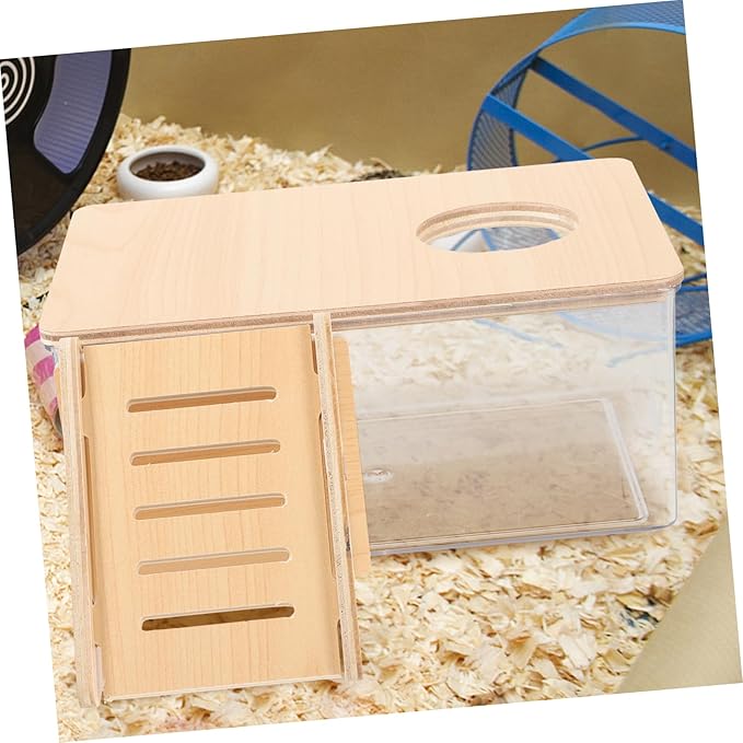 KESYOO 2pcs Acrylic Hamster Bath Box Gerbils Bath Sand Tub for Hamsters Chinchilla Dust