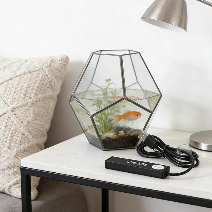 jojofuny 2pcs USB Powered Aquarium Heating Rod 5w Submersible Betta Fish Tank Heater with Auto Thermostatic Control and Aluminium Alloy Compact Design for Home Use and Mini Tanks