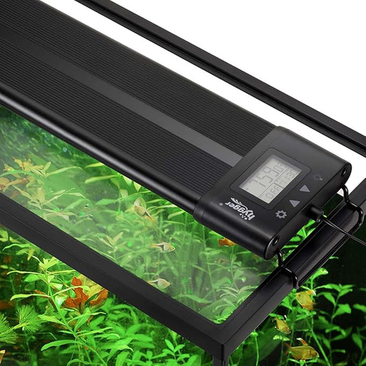 hygger Auto On Off LED Aquarium Light 18-24 Inches Dimmable 7 Colors Full Spectrum Fish Tank Light Fixture for Freshwater Planted Tank Build in Timer Daylight Moonlight & DIY Modes
