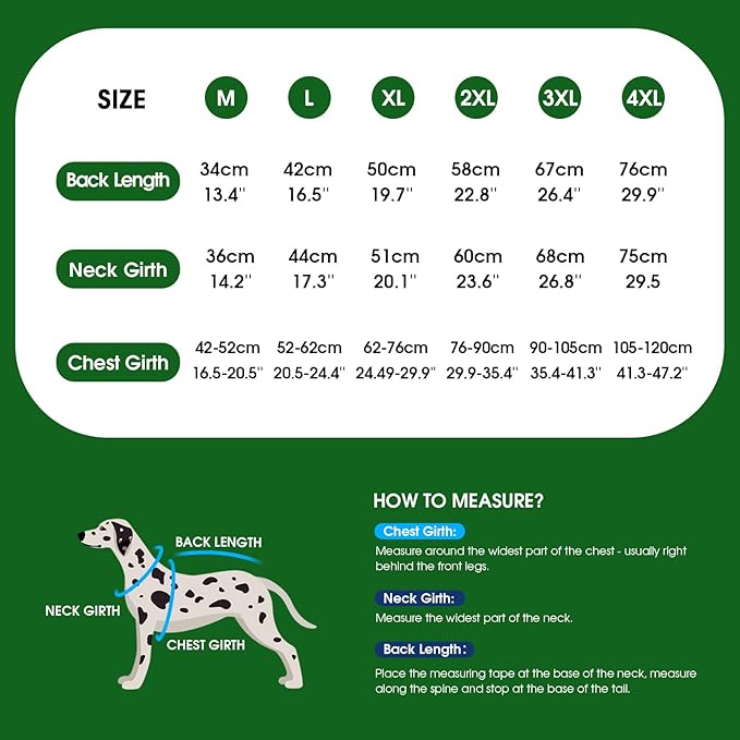 ASENKU Dog Coat, Dog Winter Jackets with Fleece Turtleneck, Windproof, Reflective Pet Snow Jacket for Cold Weather, Coats for Extra Large Size Dogs, Army Green, XXXXL