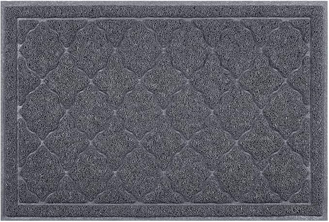 unipaws Cat Litter Trapping Mat, Litter Box Scatter Control Pad, Litter Free Floors and Urine Waterproof, Gentle on Paws, No Phthalate