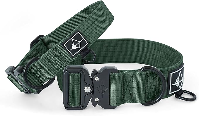 Made to ROAM Premium Dog Collar - Adjustable Heavy Duty Nylon Collar with Quick-Release Metal Buckle (Maine Marina, Classic Size 3)