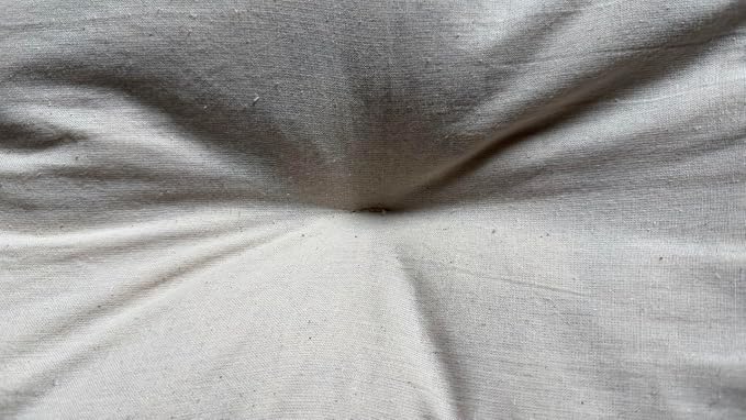 Rectangular Muslin Dog Bed Insert with Raw Cotton Filler, Natural Pet Bed Cushion Insert, Breathable Inner Pillow for Dog Bed Covers (Large 42"x29"x5")