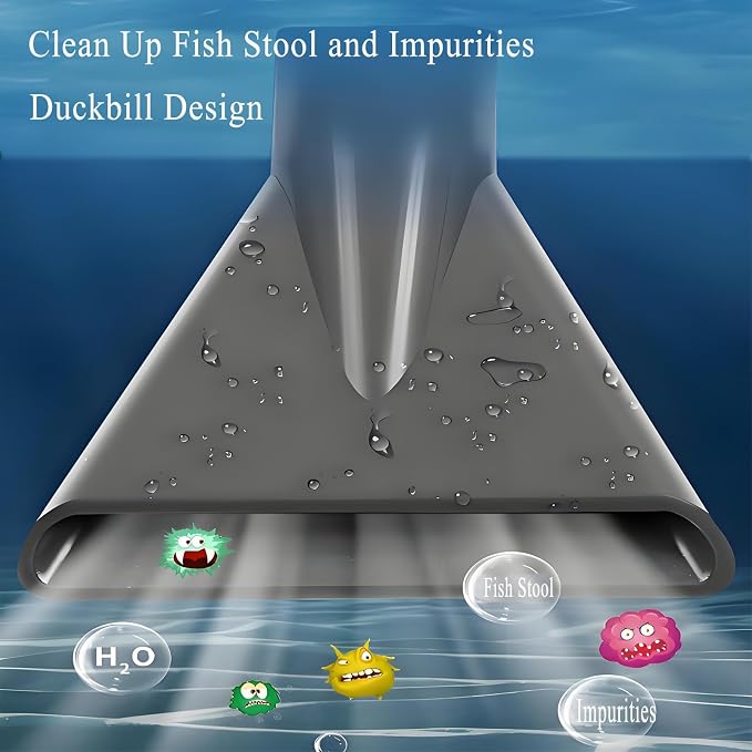 ZYFHOST Fish Tank Vacuum Gravel Cleaner, Aquarium Gravel Cleaner - Hand Siphon Pump as Fish Tank Hose Water Changer & Rock Cleaner & Sand Washing (5.6ft)