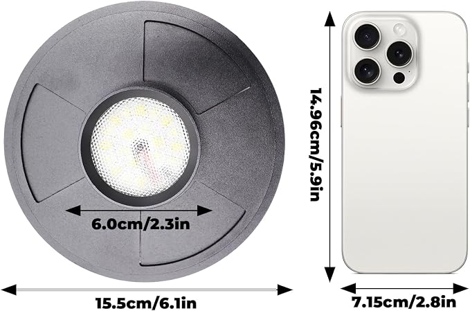 5W Grow Light for Vases Up to 5.9 Inches in Diameter, Terrarium Light with Controller for Adjust Brightness and Timer, Aquarium Plant Light