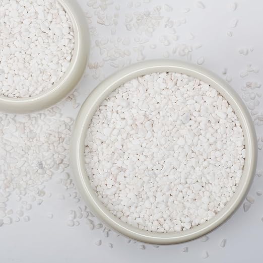 10lbs Natural Gravel Pebbles for Succulents and Cacti, 1/5 Inch Decorative River Stones – Perfect for Vases, Aquariums, Terrariums, and Outdoor Gardening, Mixed Colors (White, 10 Pounds)