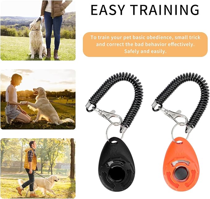 Dog Treat Pouch for Pet Training, 3-Way Wear Training Bag with 2 Clickers, Collapsible Bowl & Poop Bag, Large Capacity Dog Training Kit with Adjustable Waist Belt/Shoulder Strap for Walking