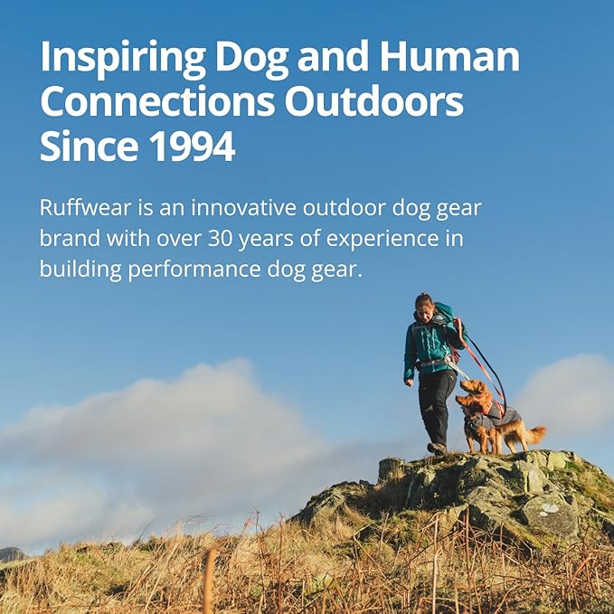 Ruffwear, Treat Trader Dog Treat Pouch, Hands-Free Waist-Worn, One-Handed Magnetic Closure, Belt (30-48 in) or Clip, Waterproof Food-Grade Lining, Zippered Pocket, Clicker Loop, River Rock Green