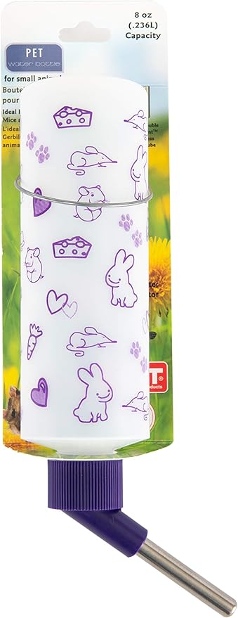 Lixit Weather Resistant Water Bottles for Rabbits, Ferrets, Guinea Pigs, Rats, Mice and Other Small Animals. (8 Ounce Pack of 1)