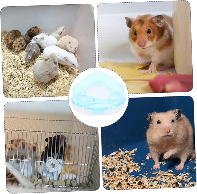 Small Pet Bathtub Hamster Dust Bath Container Chinchilla Bathing Tub Easy to Move Store Material