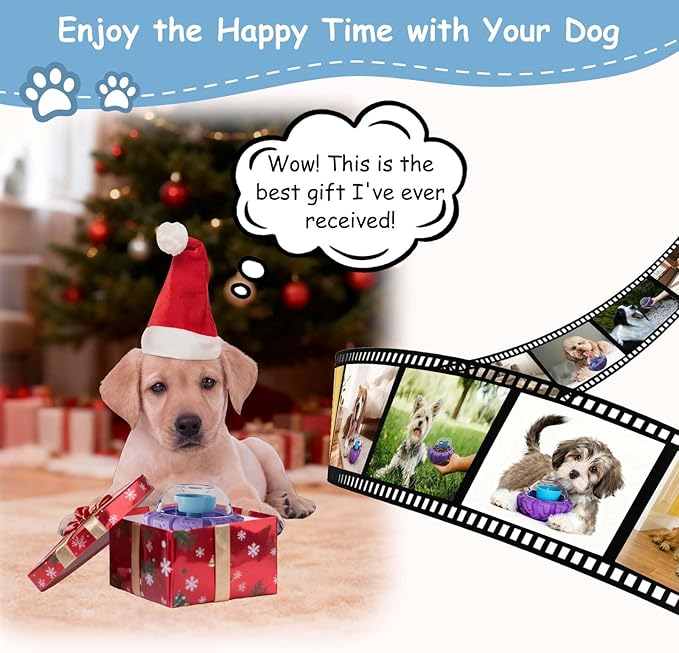 YINEYA Interactive Dog Toy, Feeder Toy with Adjustable Treat Dispensing & DIY Frozen Treats, Dog Enrichment Toys to Keep Them Busy and Mental Stimulation