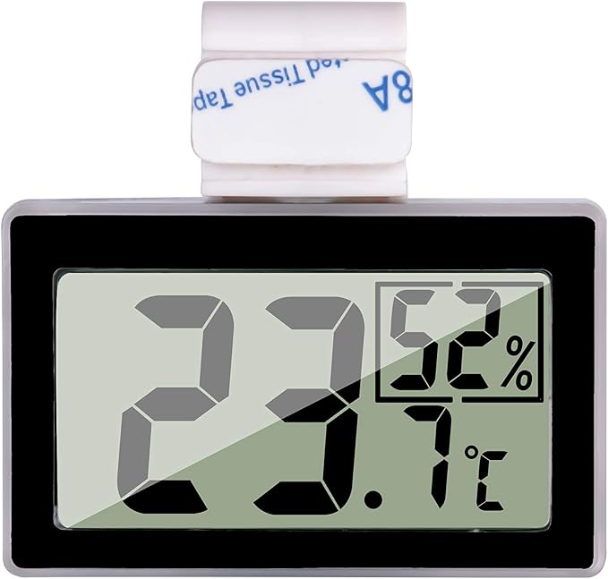 Digital Reptile Thermometer for Tank, Temperature and Humidity Monitor with Probe, Terrarium Thermometer Hygrometer for Gecko, Crested Gecko, Snake, Bearded Dragon Tank Accessories