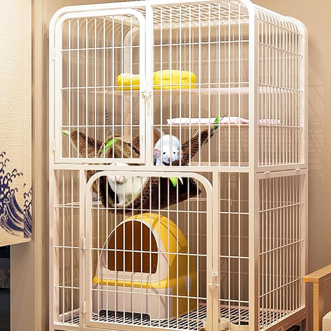 EAEDMY Ferret Rat Hammock Tunnel Toys Cage Accessories, Guinea Pig Hideout Tunnel, Warm Bed for Rat Ferret Guinea Pig Sleep Hide and Play (3.Hammock)