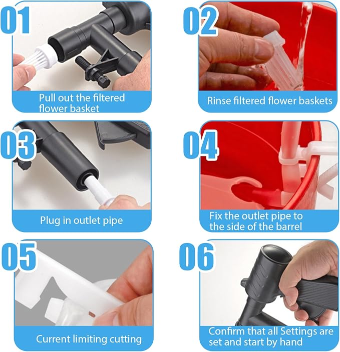 Fish Tank Cleaner Pneumatic Aquarium Cleaner Multi-Purpose Aquarium Siphon Professional Aquarium Vacuum for Gravel Water Exchange Algae Removal, Gravel Cleaners