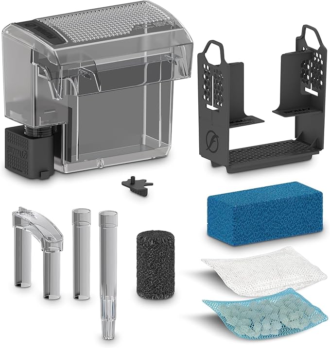 Fluval 50 Power Filter – Aquarium Filter for 20 to 50 Gallon Fish Tanks – Quiet Energy Efficient Pump – Mechanical, Chemical & Biological Filtration – Easy Install & Maintenance (Packaging May Vary)