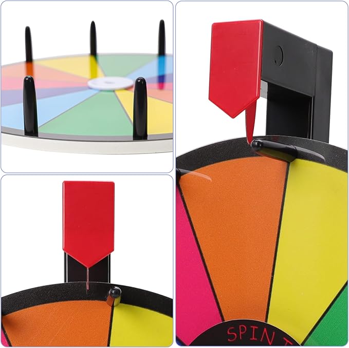 Prize Wheel Pegs & Red Pointer Replacement Part Kit Prize Wheel for Trade Show Carnival Party Pub