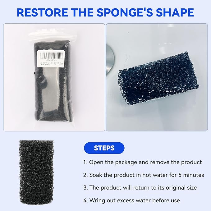 Prefilter Sponge for Fluval AC20/AC30/AC50 Filter, Aquarium Intake Sponges | Edge Prefilter Sponge Intake Strainer Cover for Freshwater Saltwater Aquariums Small Fish Shrimp Fry Fish, 6 pcs