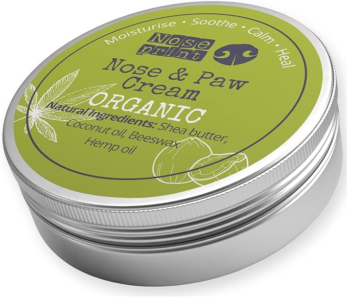 100% Organic After Sun moisturiser Dog Nose & Paw Balm Protector | Dog Paw Moisturiser Balm Moisturises and Conditions and Relieves Dry and Cracked Pads | Food Grade Ingredients 30ML