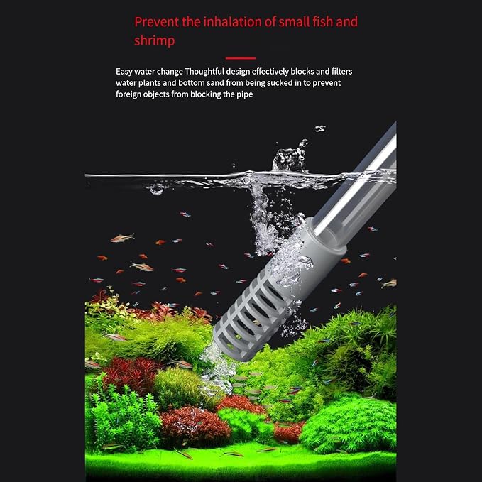 Aquariums Maintenance Siphons Kits with Adjustable Waterflow Valves for Easy Water Changing and Gravels Washing Aquariums Siphons Vacuum