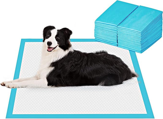 BESTLE Extra Large Pet Training and Puppy Pads Pee Pads for Dogs 28"x34" -30 Count Super Absorbent & Leak-Proof