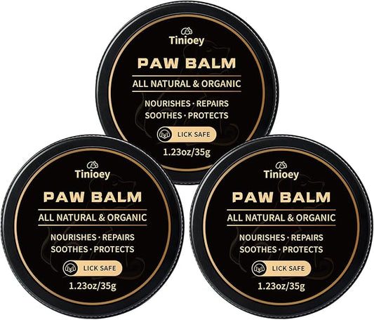 All-Natural Dog Paw Balm for Dogs & Cats | 3 Pack Dog Nose Balm for Dry Nose | Snout Soother for Dogs | Dry Cracked Dog Nose Moisturizer | Dog Nose Butter Dogs Need (1.23oz *3)