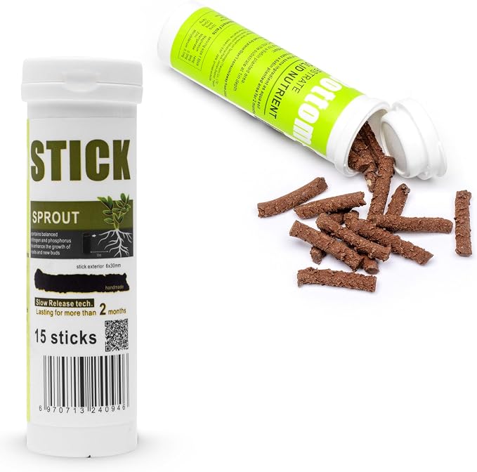 Dr. Tank Bottom Stick - Aquarium Plant Fertilizer Sticks for Aquatic Plants, Substrate Nutrients for Freshwater & Planted Tanks, Slow-Release Nutrients for Plant Growth, 15 Sticks - Sprout Stick