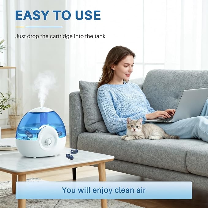 12 Pack Demineralization Cartridge for Humidifier | Compatible with HoMedics Ultrasonic Humidifier&Most Humidifiers, Prevent Hard Water Build-Up, Purifies Water, Part UHE-HDC4