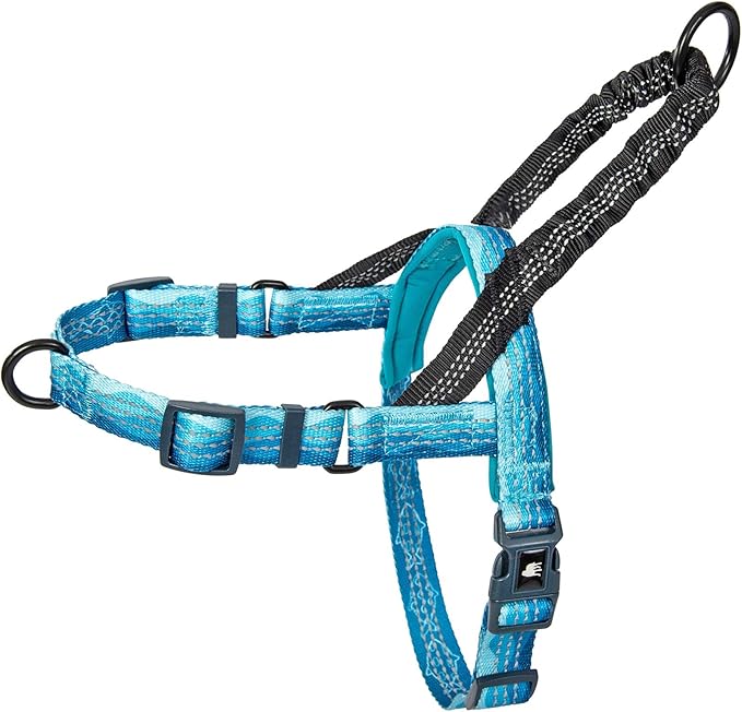 Leash Boss No Pull Dog Harness, Easy Walk for Small, Medium, and Large Pets, Reflective with Rear and Front Clip Attachment (Wave Pattern, Extra Large)