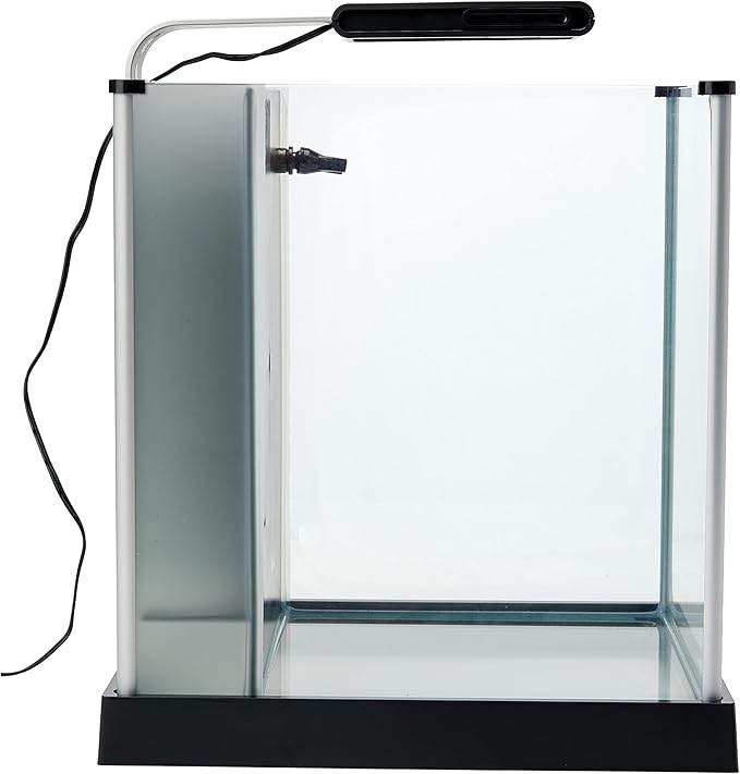 Fluval SPEC Freshwater Aquarium Kit, Aquarium with LED Lighting and 3-Stage Filtration, 2.6 Gallon, Black