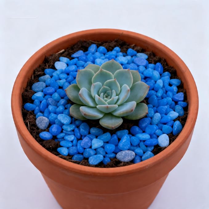 Colored Aquarium Gravel,Colorful Pea Gravel,Garden Rocks,Decorative Stones Rocks for Fish Tank,Aquarium,Fairy Garden Decor,Planters,Vase Fillers,Landscaping,1 Pound (Sky Blue, 6-9mm)
