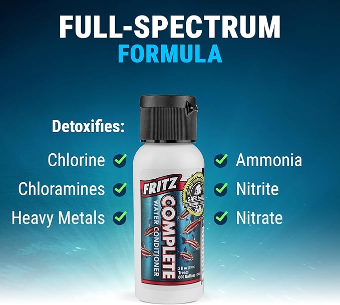 Fritz Aquatics Complete Water Conditioner/Dechlorinator for Fresh & Salt Water Aquariums (2-Ounce)