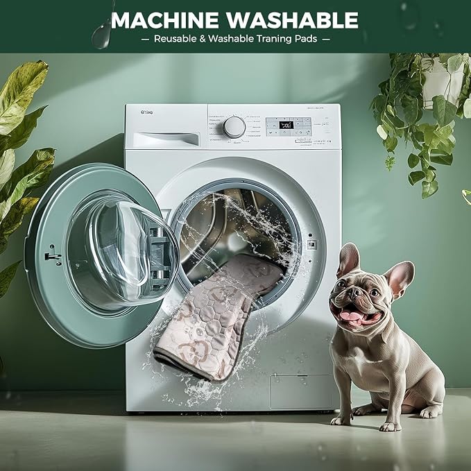 FXW Washable Pee Pads for Dogs, Leak-Proof & Non-Slip, Specifically Designed for 48inch Cages, 29" x 47" Rectangle, Khaki, 1 Pack