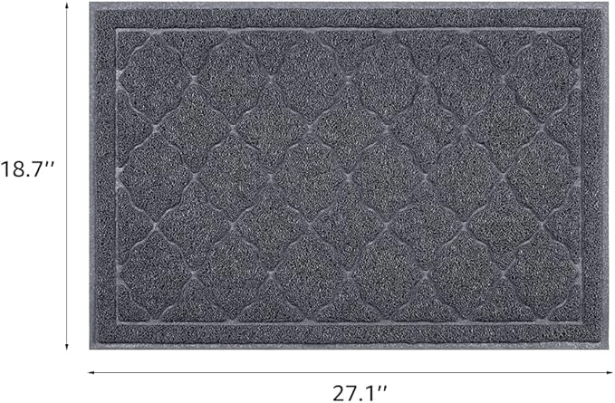 unipaws Cat Litter Trapping Mat, Litter Box Scatter Control Pad, Litter Free Floors and Urine Waterproof, Gentle on Paws, No Phthalate