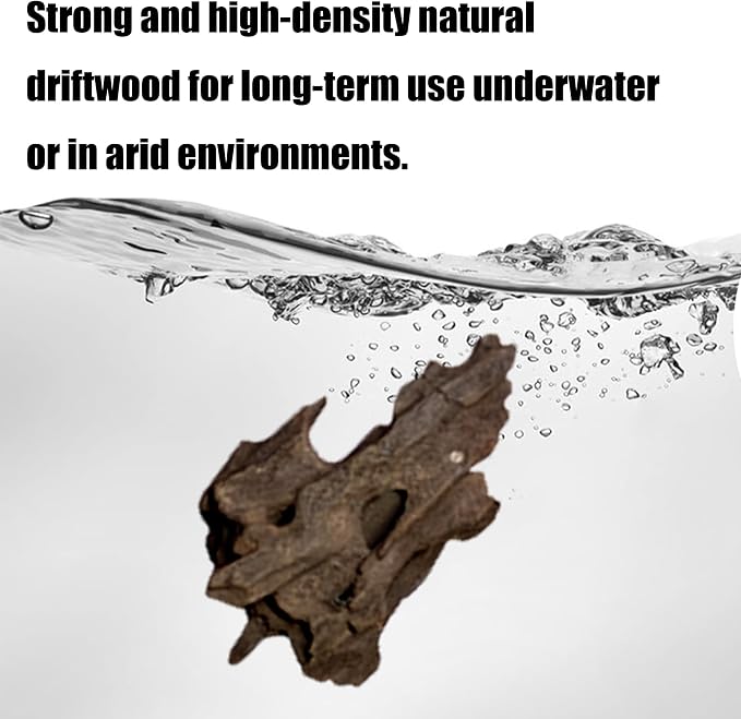 6 PCS Honeycomb Driftwood, 6-8 Inch Natural Large Aquarium Driftwood Branches, Assorted Fish Tank Reptile Terrarium Decor Shrimp Habitat Ornament