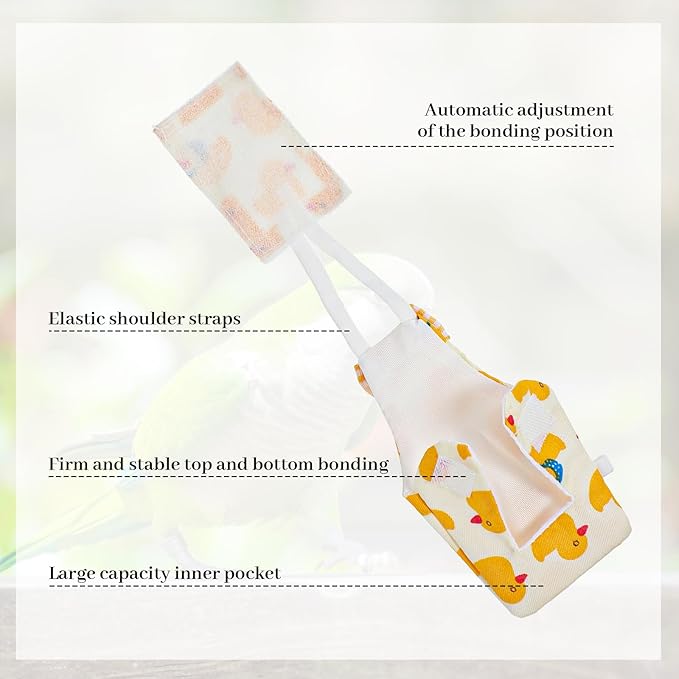 Bird Diaper, 6Pcs Reusable Parrot Diapers with Waterproof Inner - Washable Parrot Diapers for Indoor Parakeet Lovebird Canary (Medium)