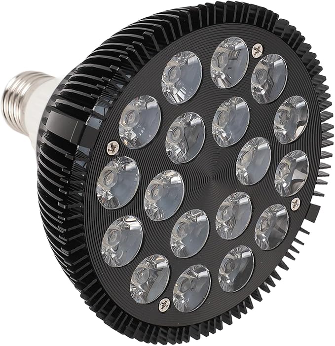 LED Aquarium Lights Bulb, 18W Saltwater Aquarium Light, Aquarium Plant Lights Fish Tank Bulb with 6 Band Full Spectrum, Fish Tank Light for Fresh Water Light Multi Color,
