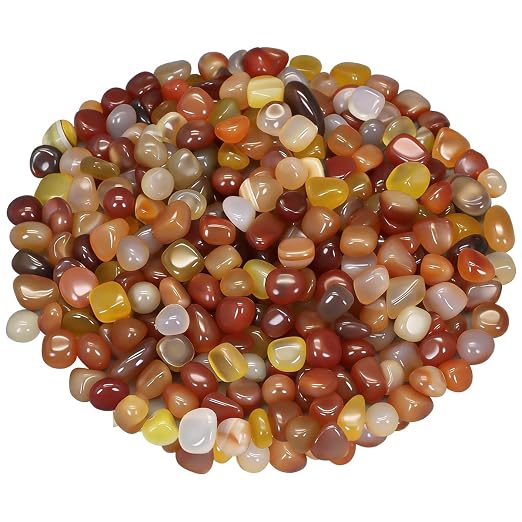 Decorative River Pebbles for Vase Fillers Aquarium Potted Plant Landscaping | Ornamental Gravel Stones, Natural DIY Rocks for Resin Art, Home Garden & Fish Tank Decoration (Three Colors,1 Pound)