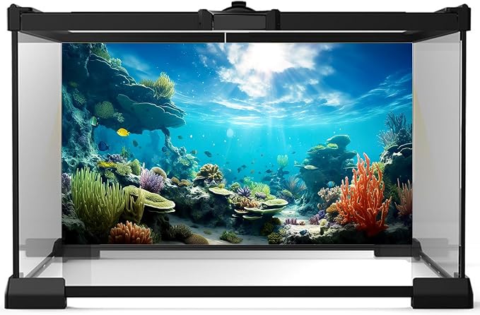 Under The Sea Aquarium Background Ocean Seabed Coral Reef Fish Tank Background Underwater Tropical Sea Marine Life World Aquarium Tank Backgrounds Tropical Hard Coral Fish Tank Backgrounds 30x18in