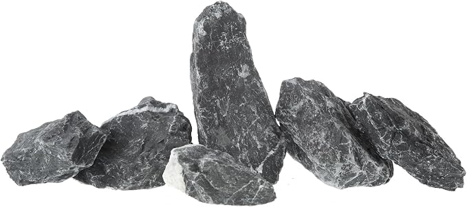 Seiryu Stone, Aquarium Rocks for Fish Tank Rocks, Pre-Cleaned pH Neutral 5lb（2 to 6 inch）