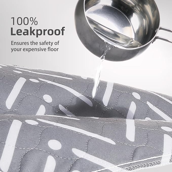 PUPTECK Reusable Dog Pee Pads, 2 Pack Non-Slip Washable Waterproof, Fast Absorbing Puppy Pads Whelping Mat, for Couch, Crate, Potty Training 36" x 41"