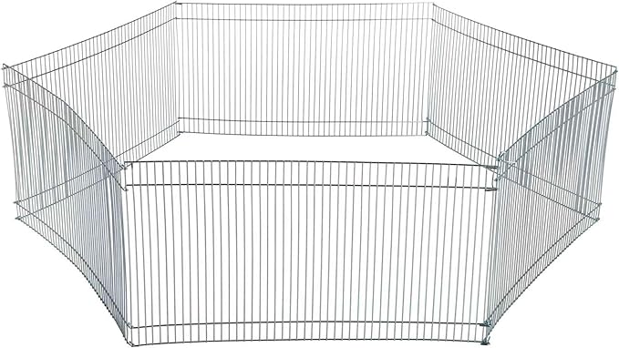 TRIXIE Small Animal Indoor Wire Playpen, Portable Hamster Exercise Pen, 10" Tall