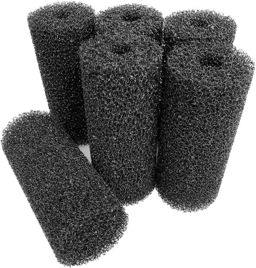 Wave Point 6 Pack, 5.9″ Big Prefilter Sponge Foam Replacement Filtration Kit for Pond Aquarium Fish Tank