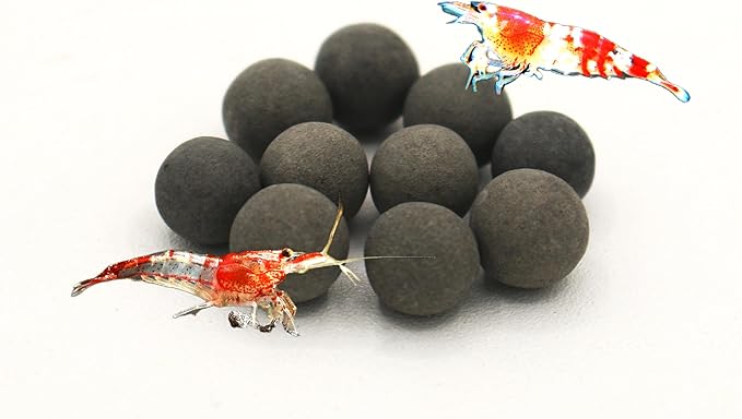 Awesome Industries Betta & Shrimp Tourmaline Mineral Balls Aquarium Water Conditioner Over 30 Elements Improves Water Quality, pH Balance, Health, Color & Breeding (10 Pack Regular)
