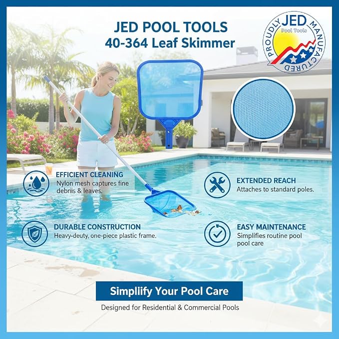 40-364 Universal Skimmer Head – Heavy-Duty Pool Skimmer Net Head for Spa, Hot Tub, Stock Tank Pool, Small Pool & Aquarium Cleaning