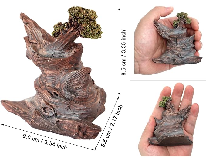 Resin Aquarium Driftwood for Aquarium Decor Reptile Tank Decoration,Sunken Wood for Fish Tanks & Reptile Terrariums,Perfect for Fish,Lizards,Turtles,Geckos,Tortoises,Small Animals