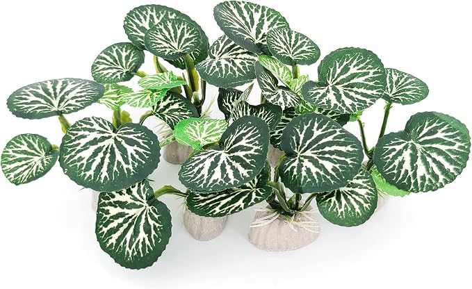 6PCS Aquarium Plants Fish Tank Decorations Betta Silk Plastic Plants for Aquarium Decor