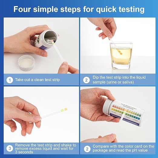 pH Test Strips 4.5-9,200 Litmus Paper pH Strips for Urine & Saliva - pH Balance Test Strips for Accurate Body pH Testing, Health Monitoring, and Wellness Management, Fast & Reliable Measurement