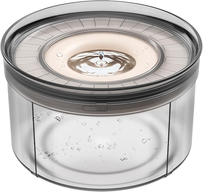 Techphardo 1Gallon No Spill Dog Water Bowl-3.8L Large Capacity, BPA-Free, Anti-Splash & Anti-Digging Design with Non-Slip Base, for Messy Drinkers
