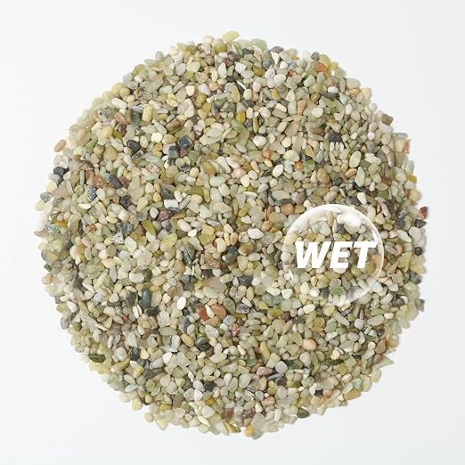 5lbs Natural Gravel Pebbles for Succulents and Cacti, 1/5 Inch Decorative River Stones – Perfect for Vases, Aquariums, Terrariums, and Outdoor Gardening, Mixed Colors (Jade, 5 Pounds)