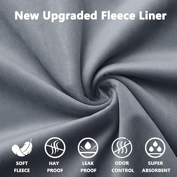 Guinea Pig Thickened Fleece Bedding, 49X24in 2Pack, Easy Clean & Super Absorbent & Odor Control & Waterproof Reusable Guinea Pig Cage Liner for Guinea Pig, Dog, Small Animal, Rabbit, Bunny, Chinchilla